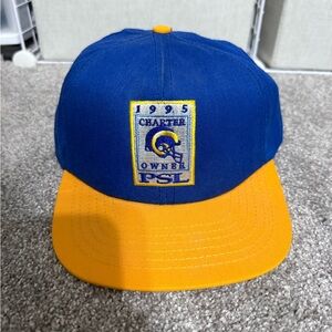 Rams Blue and Yellow 1995 Charter PSL Cap